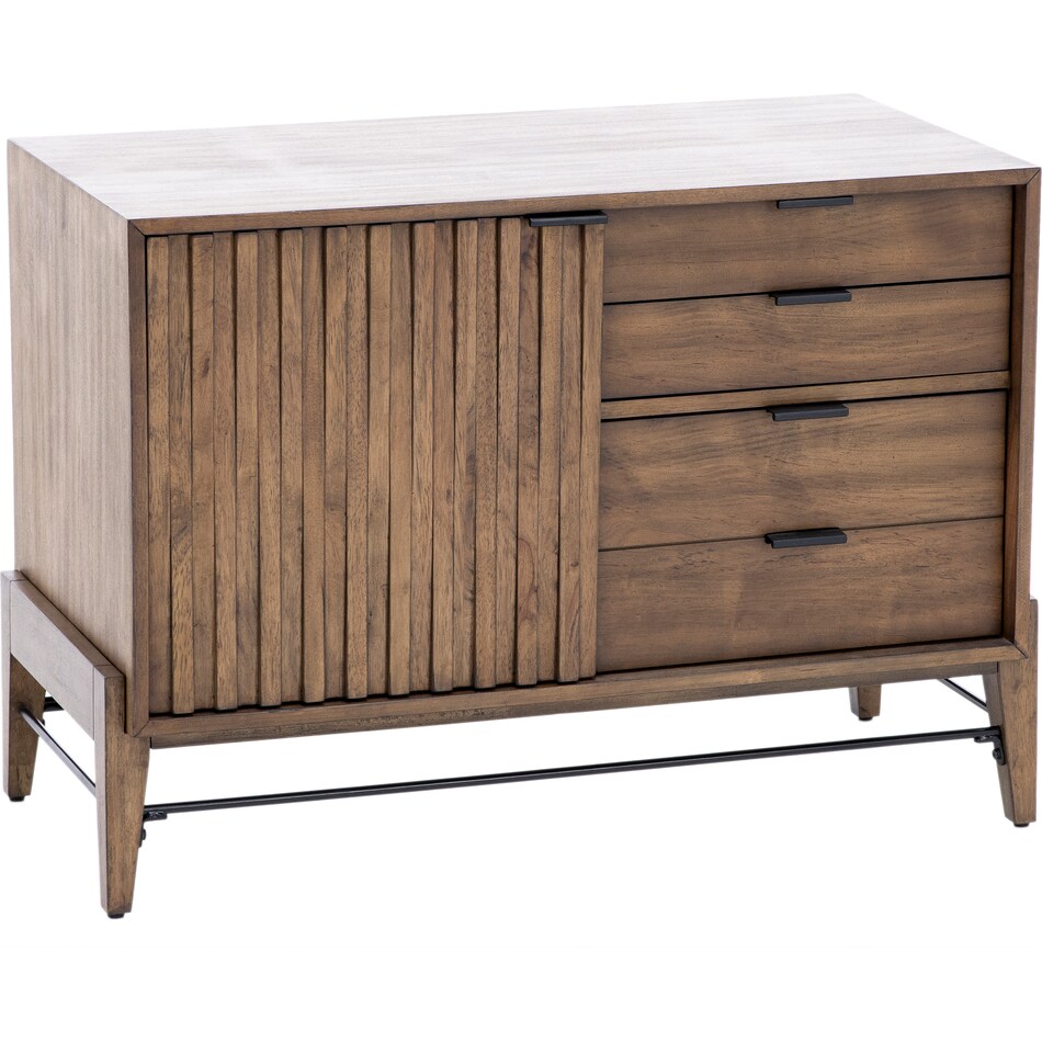 martin furniture brown filing cabinet del  