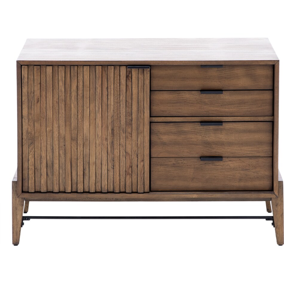 martin furniture brown filing cabinet del  