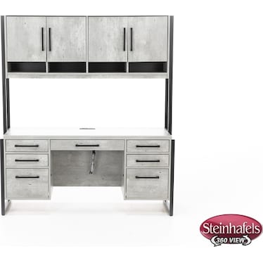 Artisan Concrete Credenza & Hutch