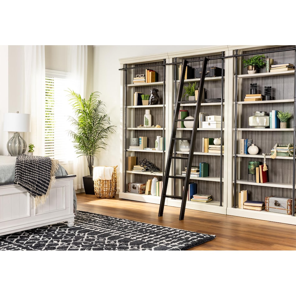martin furniture white bookcase lifestyle image wtoul  