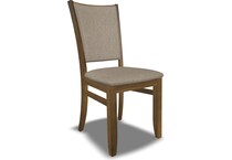 mavin woods  mocha    luna inch standard seat height side chair   