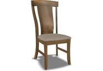 mavin woods  mocha    luna inch standard seat height side chair   