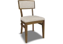 mavin woods  cocoa    chitchat hemp inch standard seat height side chair   