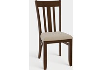 mavin woods  cocoa    athea inch standard seat height side chair   