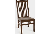 mavin woods brown inch standard seat height side chair   