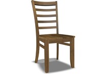 mavin woods brown inch standard seat height side chair   