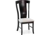 mavn  mocha    luna inch standard seat height side chair   