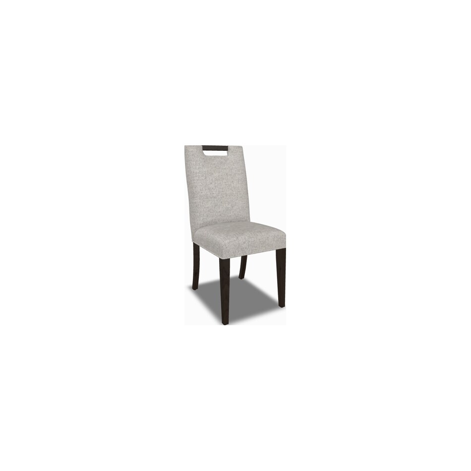 mavn  mocha    feather inch standard seat height side chair   