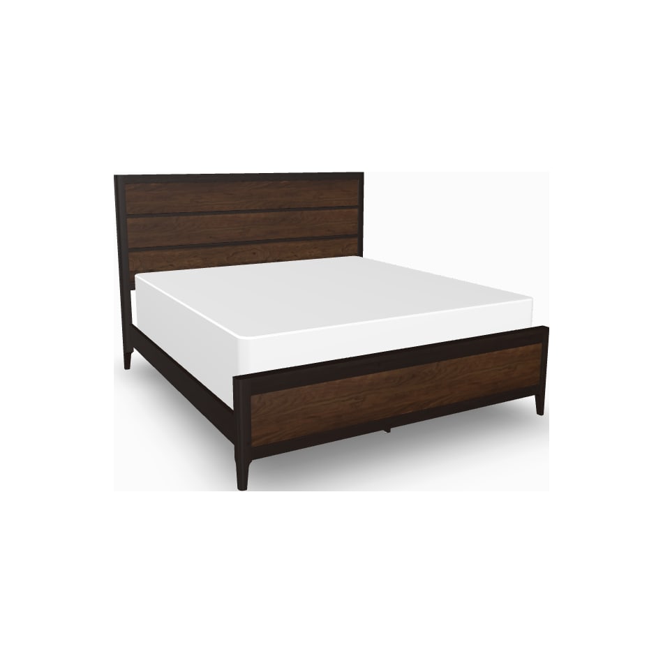 mavn  black silk &  cocoa queen bed package qp  