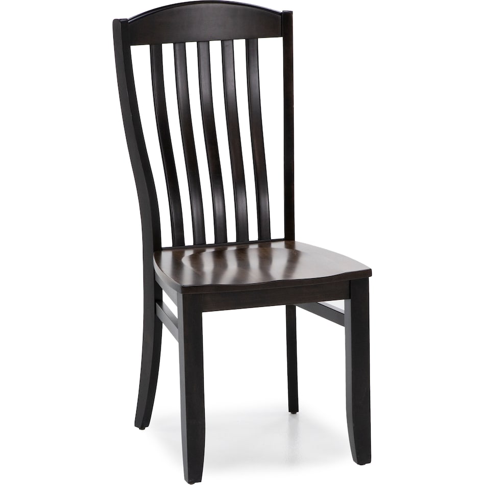 mavn  black slik inch standard seat height side chair   