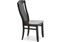 mavn  black slik inch standard seat height side chair   