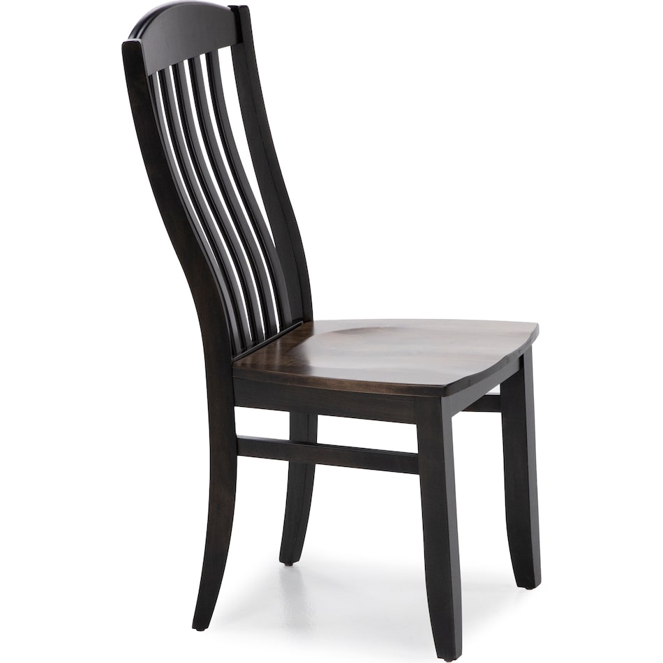 mavn  black slik inch standard seat height side chair   