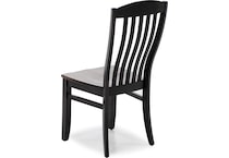 mavn  black slik inch standard seat height side chair   