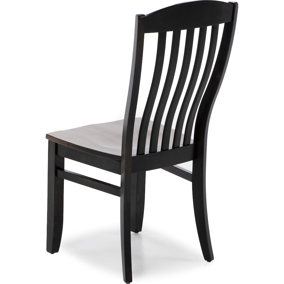 mavn  black slik inch standard seat height side chair   