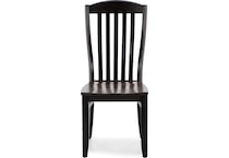 mavn  black slik inch standard seat height side chair   
