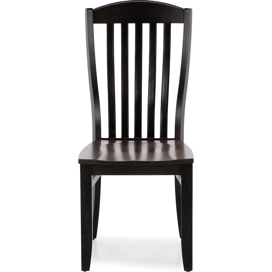 mavn  black slik inch standard seat height side chair   