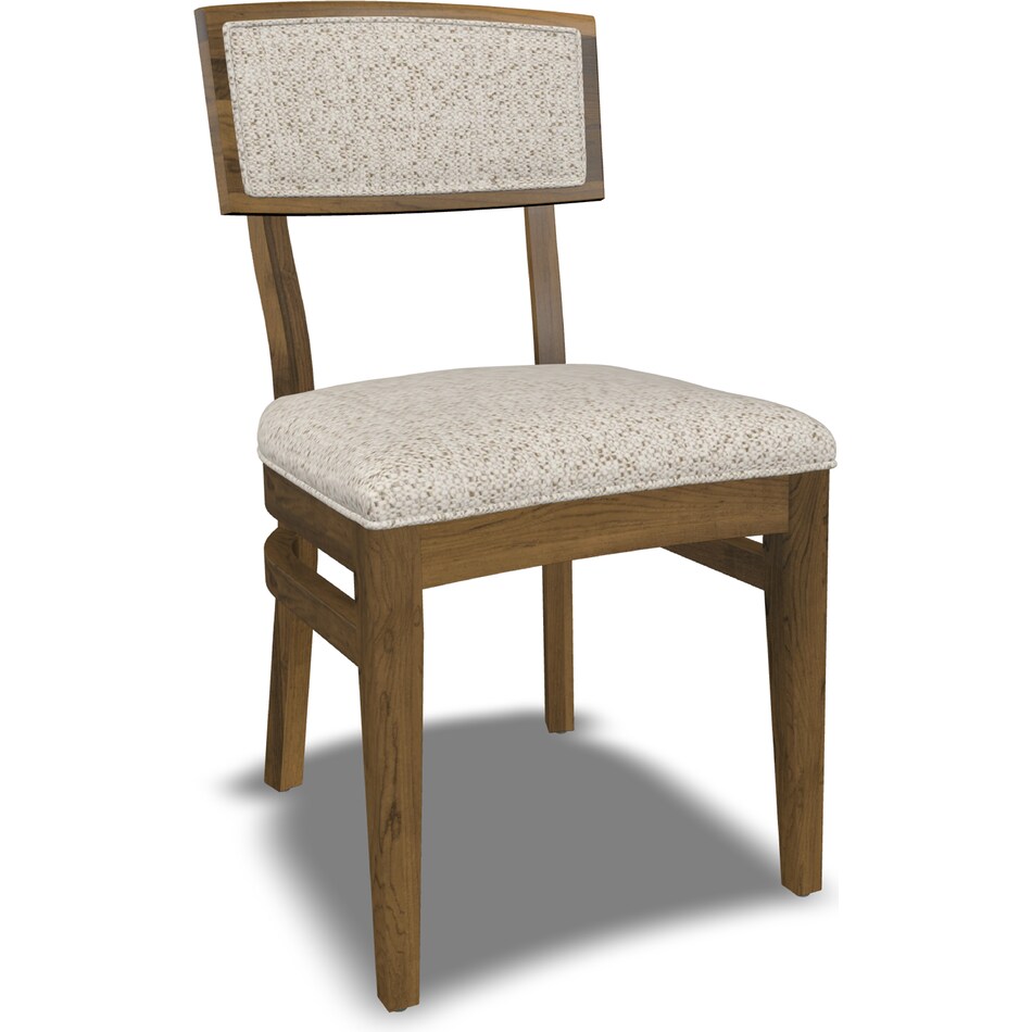 mavn  cocoa    chitchat hemp inch standard seat height side chair   