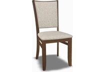 mavn  cocoa    chitchat hemp inch standard seat height side chair   