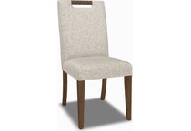 mavn  cocoa    chitchat hemp inch standard seat height side chair   