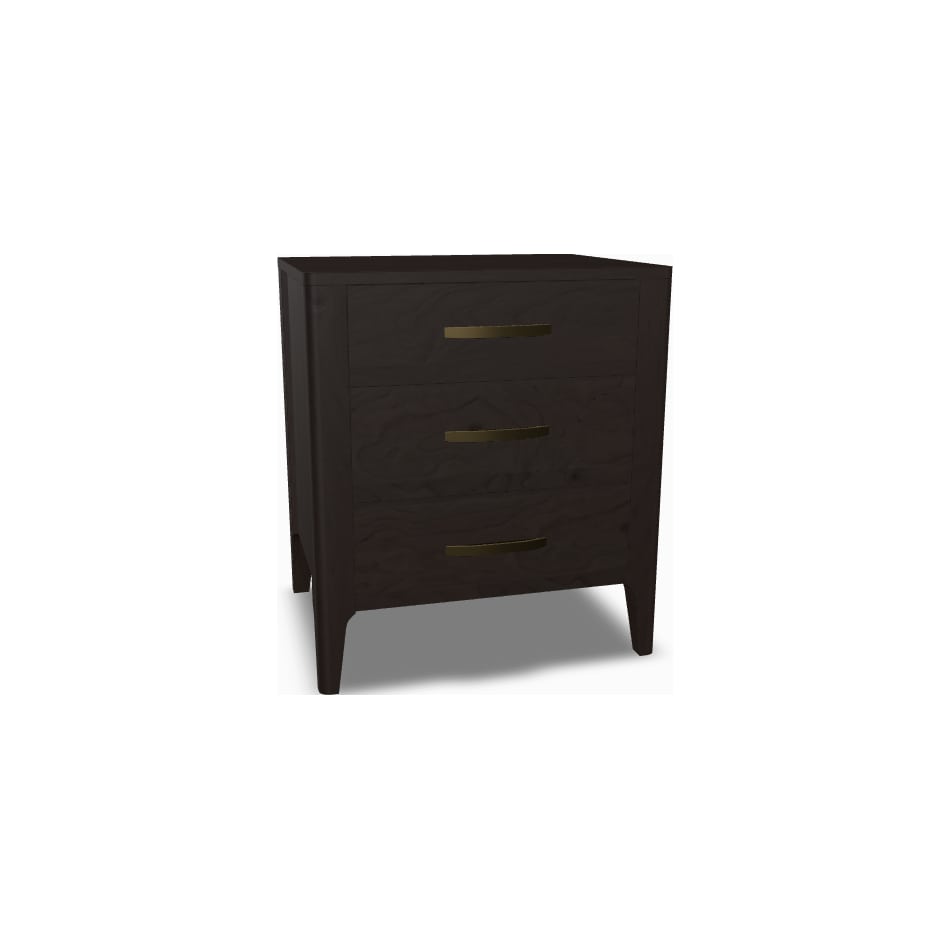 mavn black three drawer   