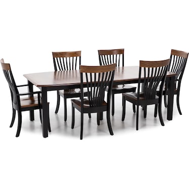 Mavin 66-90" Boat Shape Dining Table