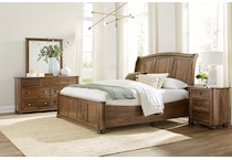 mavn brown queen bed package qsp  