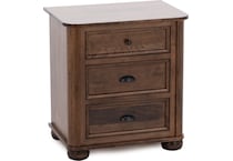 mavn brown three drawer   