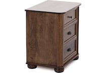 mavn brown three drawer   