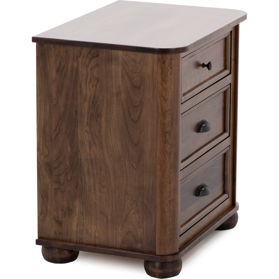 mavn brown three drawer   