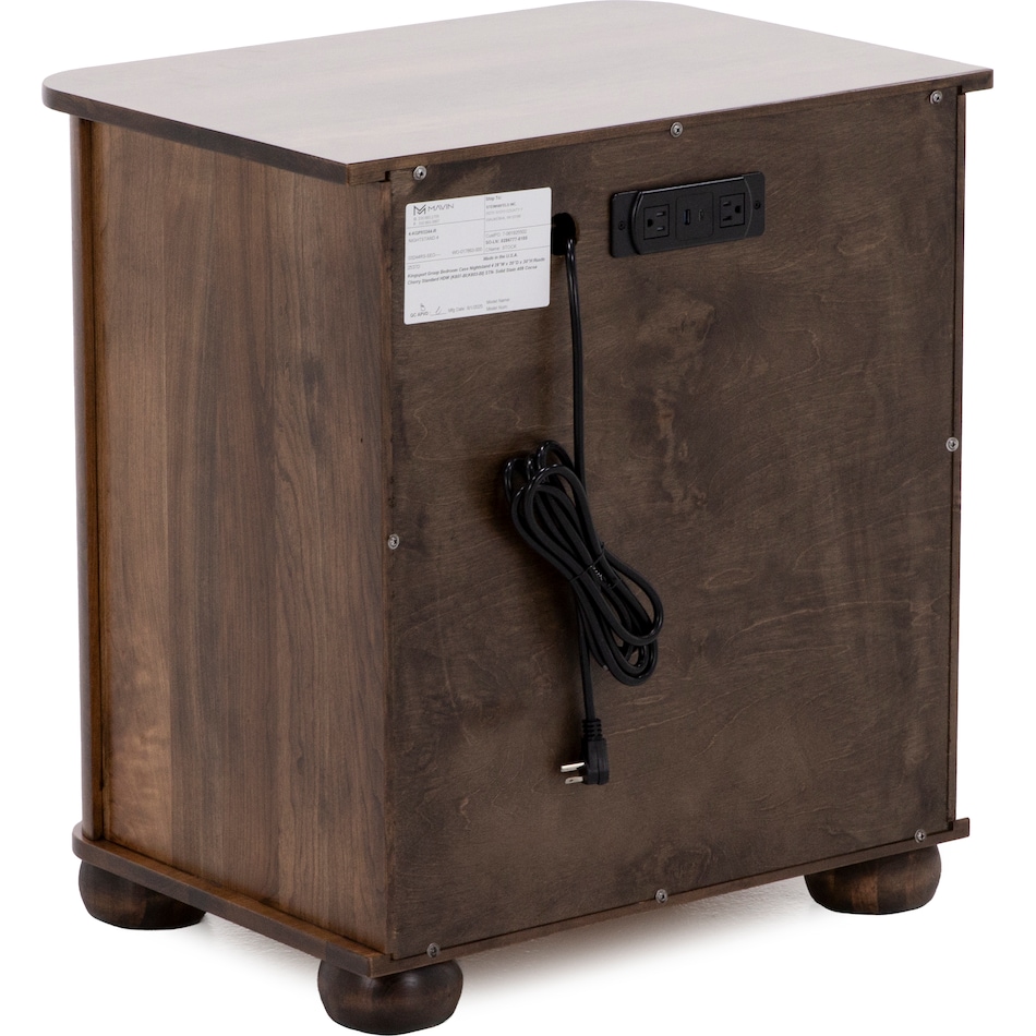 mavn brown three drawer   