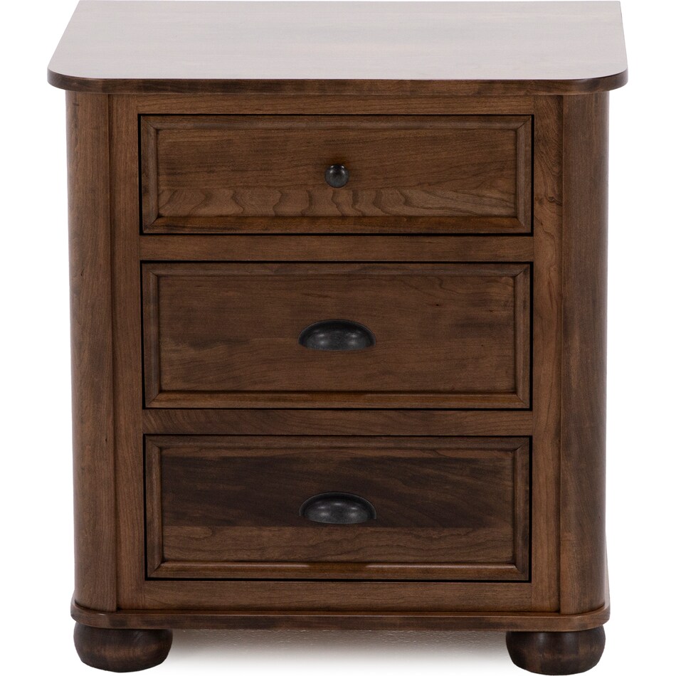 mavn brown three drawer   