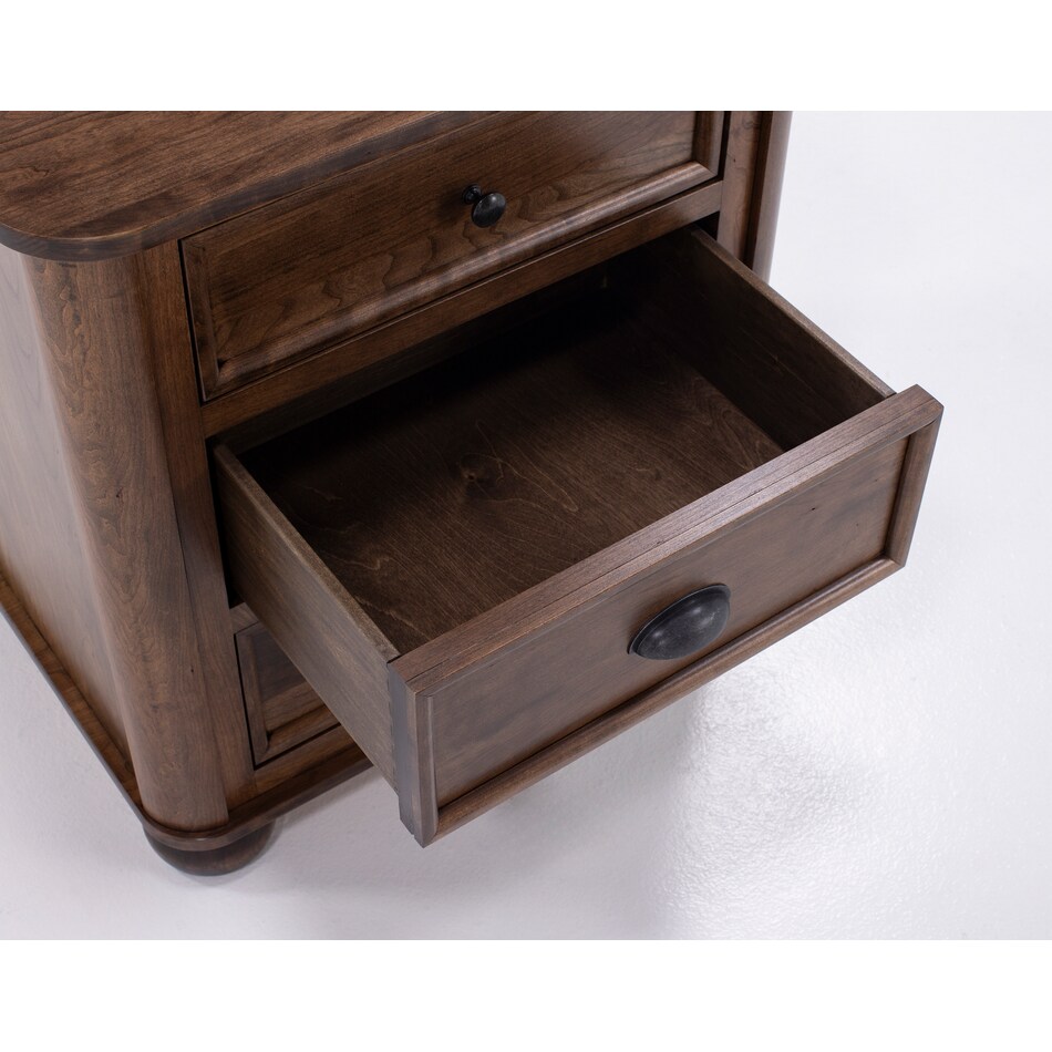 mavn brown three drawer   