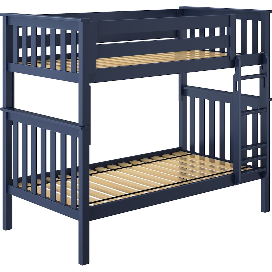 maxw blue twin bunk bed package fpk  