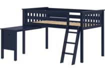 maxw blue twin loft bed headboard tll  