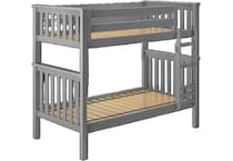 maxw grey twin bunk bed package fpk  