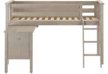 maxw grey twin loft bed headboard tll  