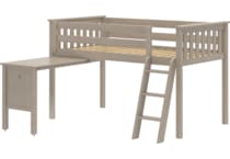 maxw grey twin loft bed headboard tll  