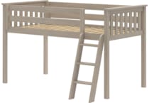 maxw grey twin loft bed headboard tll  