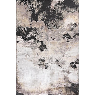 Lafi Brown/Gold Abstract Area Rug