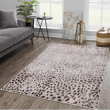 Nevada Brown Spotted Area Rug