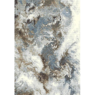 Marina Grey/Blue/Brown Abstract Area Rug