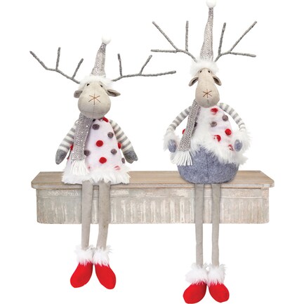 Assorted Polka Dot Deer Each 25"H