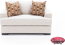 michael nicholas designs beige chair and a half  image   