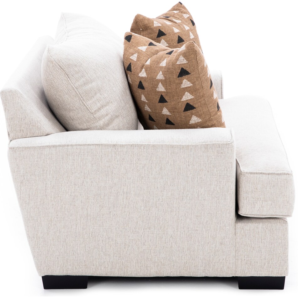 michael nicholas designs beige chair and a half   