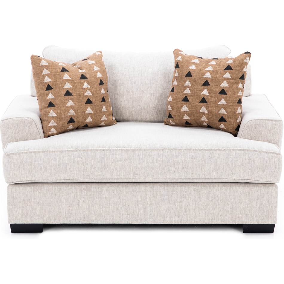 michael nicholas designs beige chair and a half   