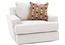 michael nicholas designs beige swivel chair z  