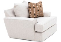 michael nicholas designs beige swivel chair z  