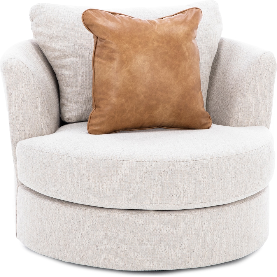 michael nicholas designs beige swivel chair z  