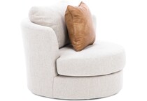 michael nicholas designs beige swivel chair z  
