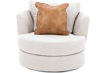 michael nicholas designs beige swivel chair z  